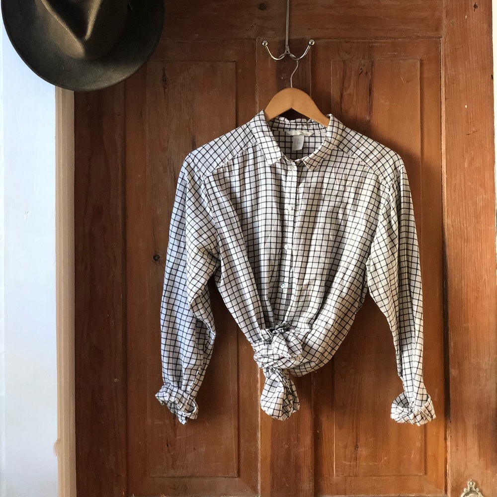 H&M Checkered Button Down